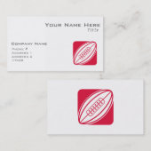 Crimson Red Rugby Visitekaartje (Voorkant / Achterkant)