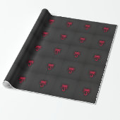 Crimson Red Scorpio Cadeaupapier (Uitgerold)