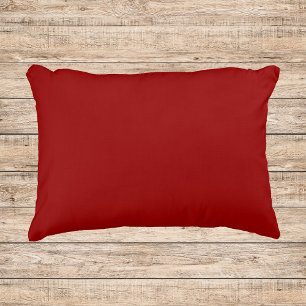 Crimson Red Solid Color Accent Kussen