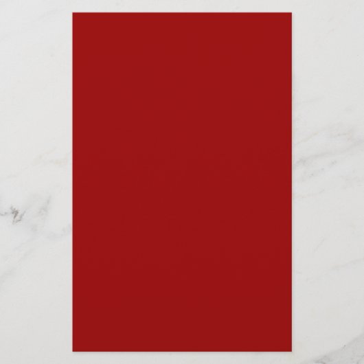 Crimson Red Solid Color Briefpapier (Voorkant)