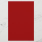 Crimson Red Solid Color Briefpapier (Achterkant)