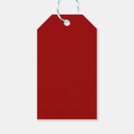 Crimson Red Solid Color Cadeaulabel