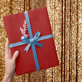 Crimson Red Solid Color Cadeaupapier
