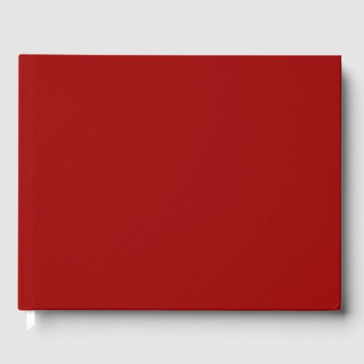 Crimson Red Solid Color Gastenboek (Voorkant)