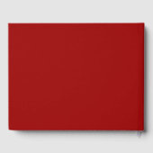 Crimson Red Solid Color Gastenboek (Achterkant)