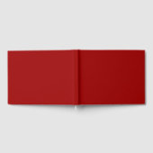 Crimson Red Solid Color Gastenboek (Volledig)