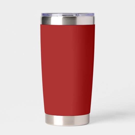 Crimson Red Solid Color Geïsoleerde Drinkbeker (Voorkant)