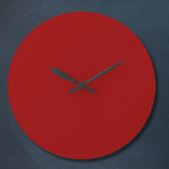 Crimson Red Solid Color Grote Klok<br><div class="desc">Crimson Red Solid Color</div>