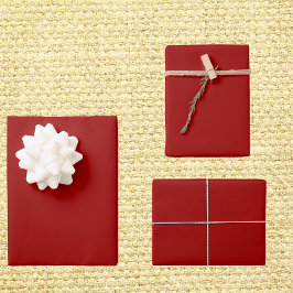 Crimson Red Solid Color Inpakpapier Vel