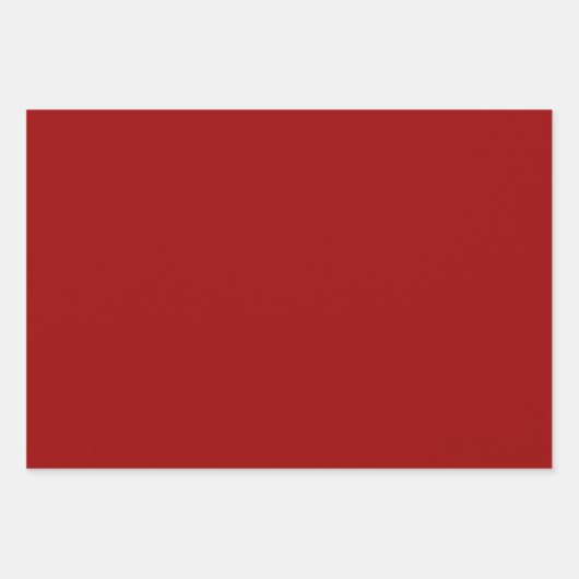 Crimson Red Solid Color Inpakpapier Vel (Voorkant 3)