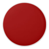 Crimson Red Solid Color | Klassiek | Elegant Keramische Knop (Voorkant)