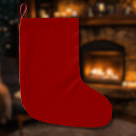 Crimson Red Solid Color | Klassiek | Elegant Kleine Kerstsok