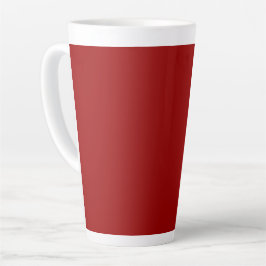 Crimson Red Solid Color | Klassiek | Elegant Latte Mok