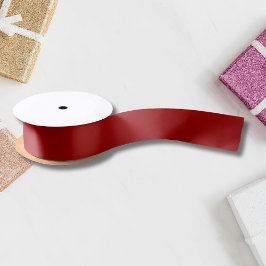 Crimson Red Solid Color | Klassiek | Elegant Satijnen Lint