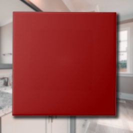 Crimson Red Solid Color | Klassiek | Elegant Tegeltje
