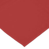 Crimson Red Solid Color Korte Tafelloper (Hoek)