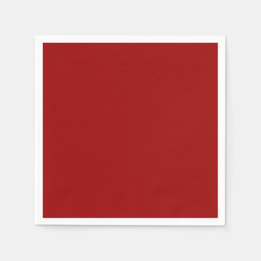 Crimson Red Solid Color Servet (Voorkant)