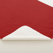 Crimson Red Solid Color Sherpa Deken (3/4)