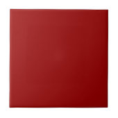 Crimson Red Solid Color Tegeltje (Voorkant)