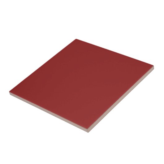 Crimson Red Solid Color Tile Tegeltje (Zijkant)