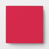 Crimson Red Tabletop Plaque – Customizable Fotoplaat (Voorkant)