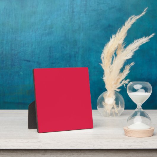 Crimson Red Tabletop Plaque – Customizable Fotoplaat (Insitu)