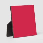 Crimson Red Tabletop Plaque – Customizable Fotoplaat (Voorkant)