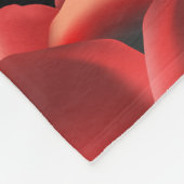 Crimson Red Tulips Fleece Deken (Hoek)