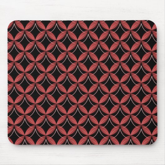 Crimson Red Uptown Glam Mousepad Muismat (Voorkant)