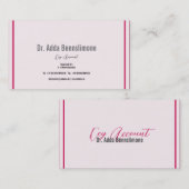 Crimson Red Visitekaartje (Voorkant / Achterkant)