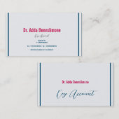 Crimson Red Visitekaartje (Voorkant / Achterkant)