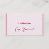 Crimson Red Visitekaartje (Achterkant)