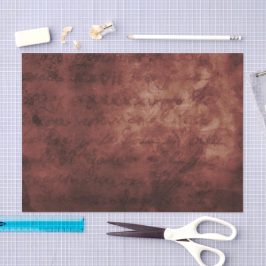 Crimson red vlekken papier handschrift (Craft)