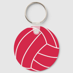 Crimson Red Volleyball Sleutelhanger