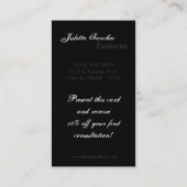 Crimson Red Zebra Print Pattern Visitekaartje (Achterkant)