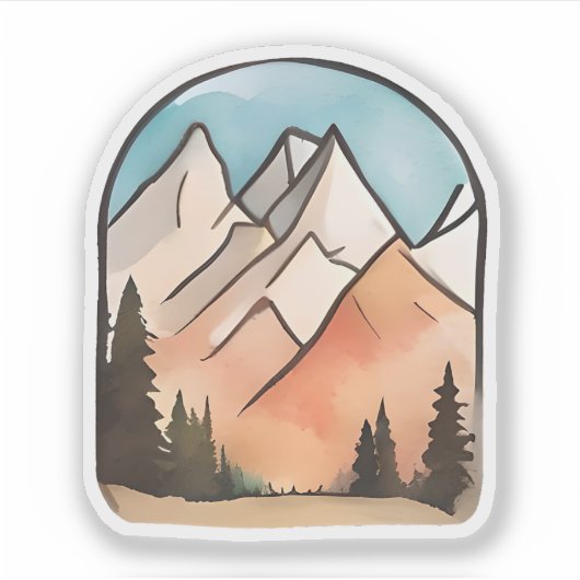 Crimson Ridge Awakens Sticker (Voorkant)