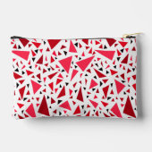 Crimson rode driehoeken op witte retro achtergrond etui (Achterkant)