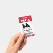 Crimson Rode Logo Bar Code Pers ID Badge (Handheld)