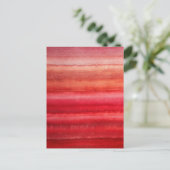 Crimson Rode Waterverf Strepen Abstract Blank Briefkaart (Staand voorkant)