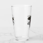 Crimson Roos Butterfly Shadow Monogram Glas (Links)