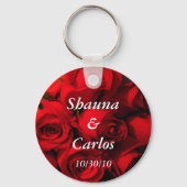 "Crimson Rose Bouquet" Sleutelhanger (Voorkant)