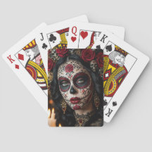 Crimson Rose Calavera – Elegante Dag van de Doden