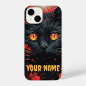Crimson Rose Feline Fantasy iPhone Hoesje (Achterkant)
