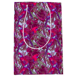 Crimson Rosella en Wildflower Medium Cadeauzakje