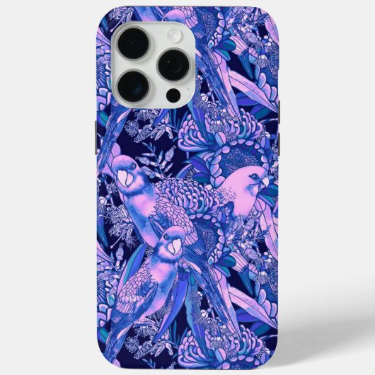 Crimson Rosella Tropical Blue Case-Mate iPhone Case (Achterkant)