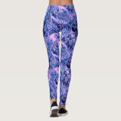 Crimson Rosella Tropical Blue Leggings (Achterkant)