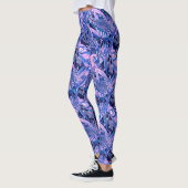 Crimson Rosella Tropical Blue Leggings (Links)