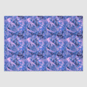 Crimson Rosella Tropical Blue Tissuepapier (Voorkant)