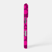 Crimson roze polka dot iPhone hoesje (Rechterkant)