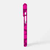 Crimson roze polka dot iPhone hoesje (Linkerkant)